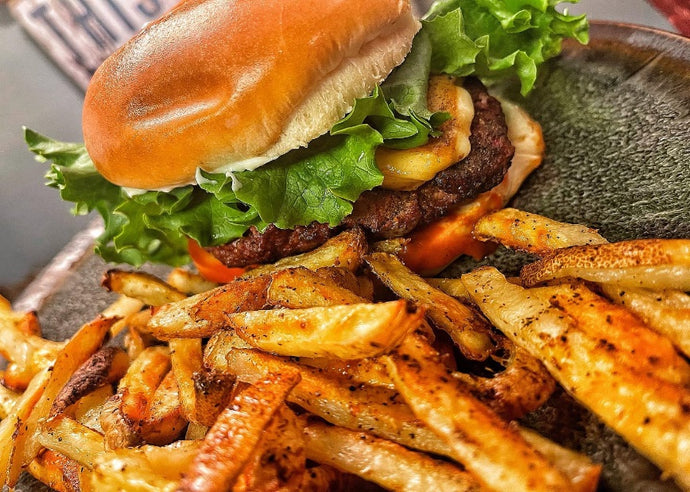 Smoked Wagyu Burgers With Wagyu Fat Fries