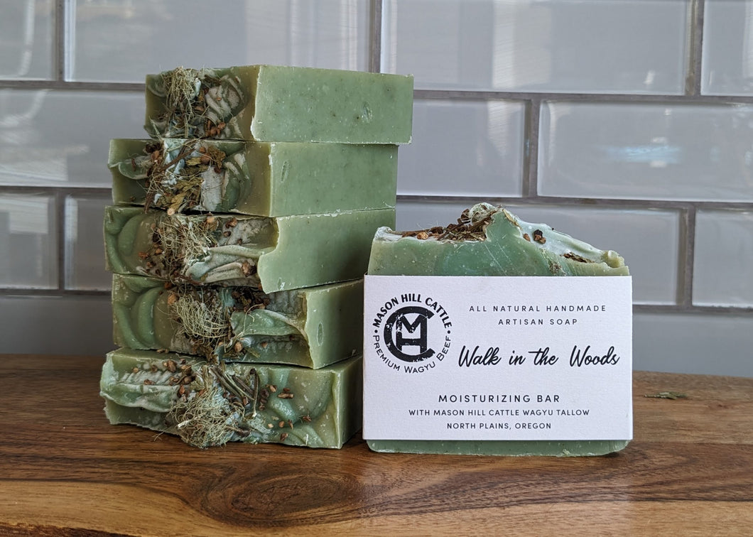 WALK IN THE WOODS -  100% Pure Wagyu Tallow Soap Bar