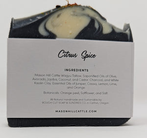 Citrus Spice Wagyu Tallow Soap Bar